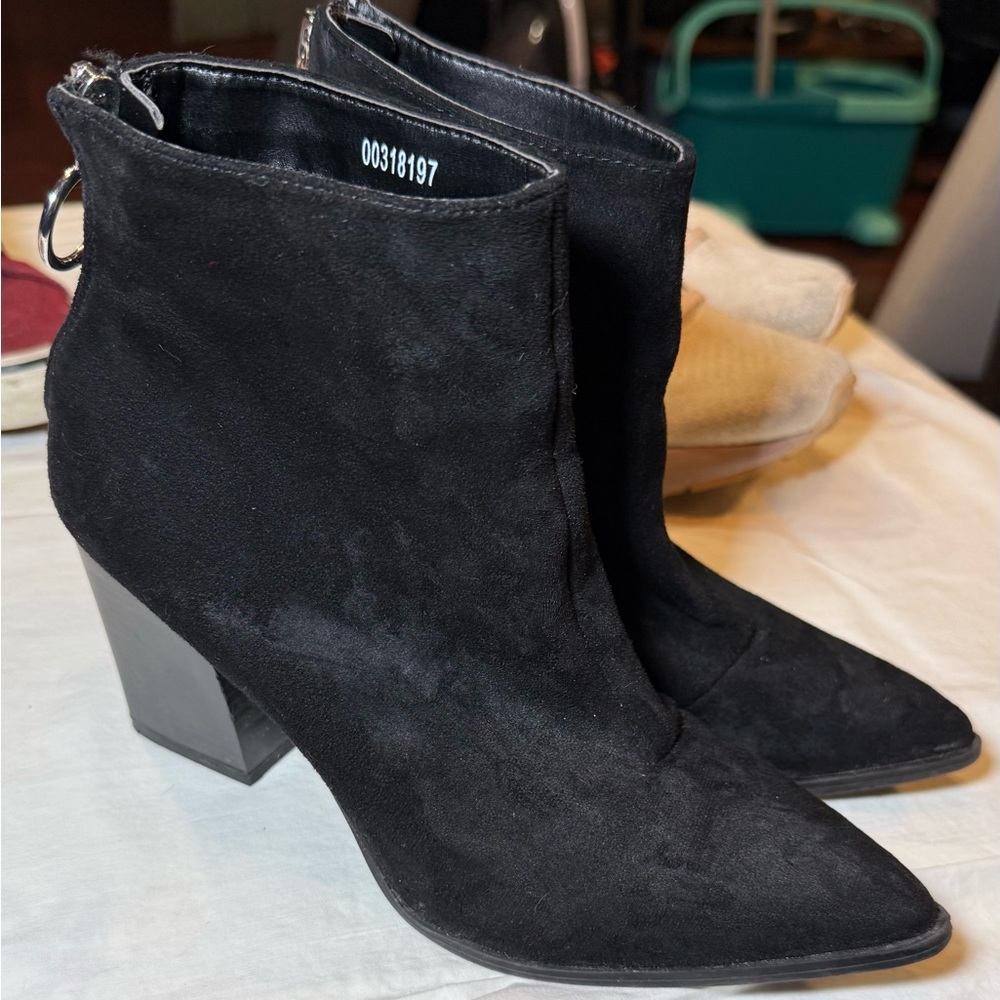 Black Suede Ankle Boots